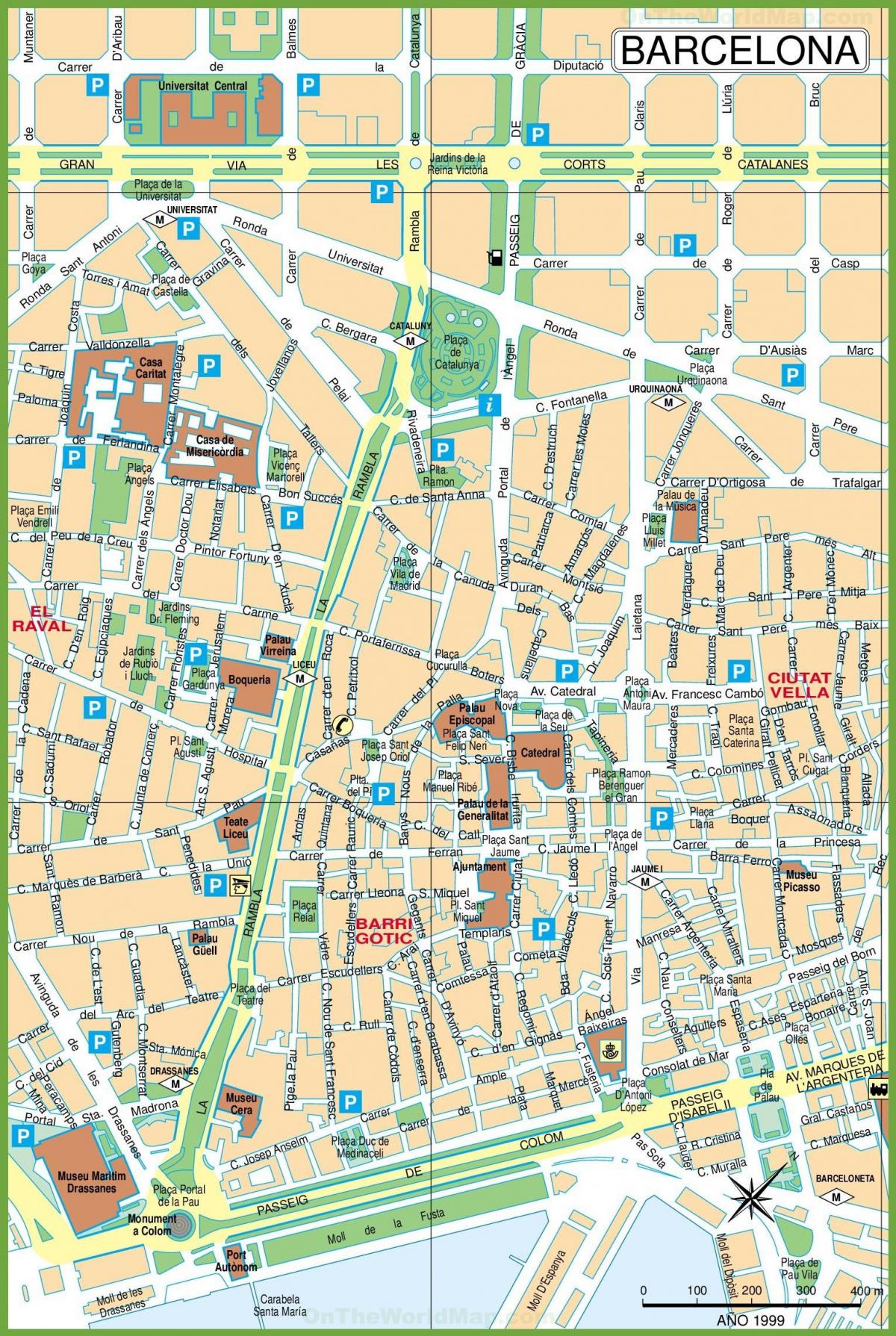 barcelona map center