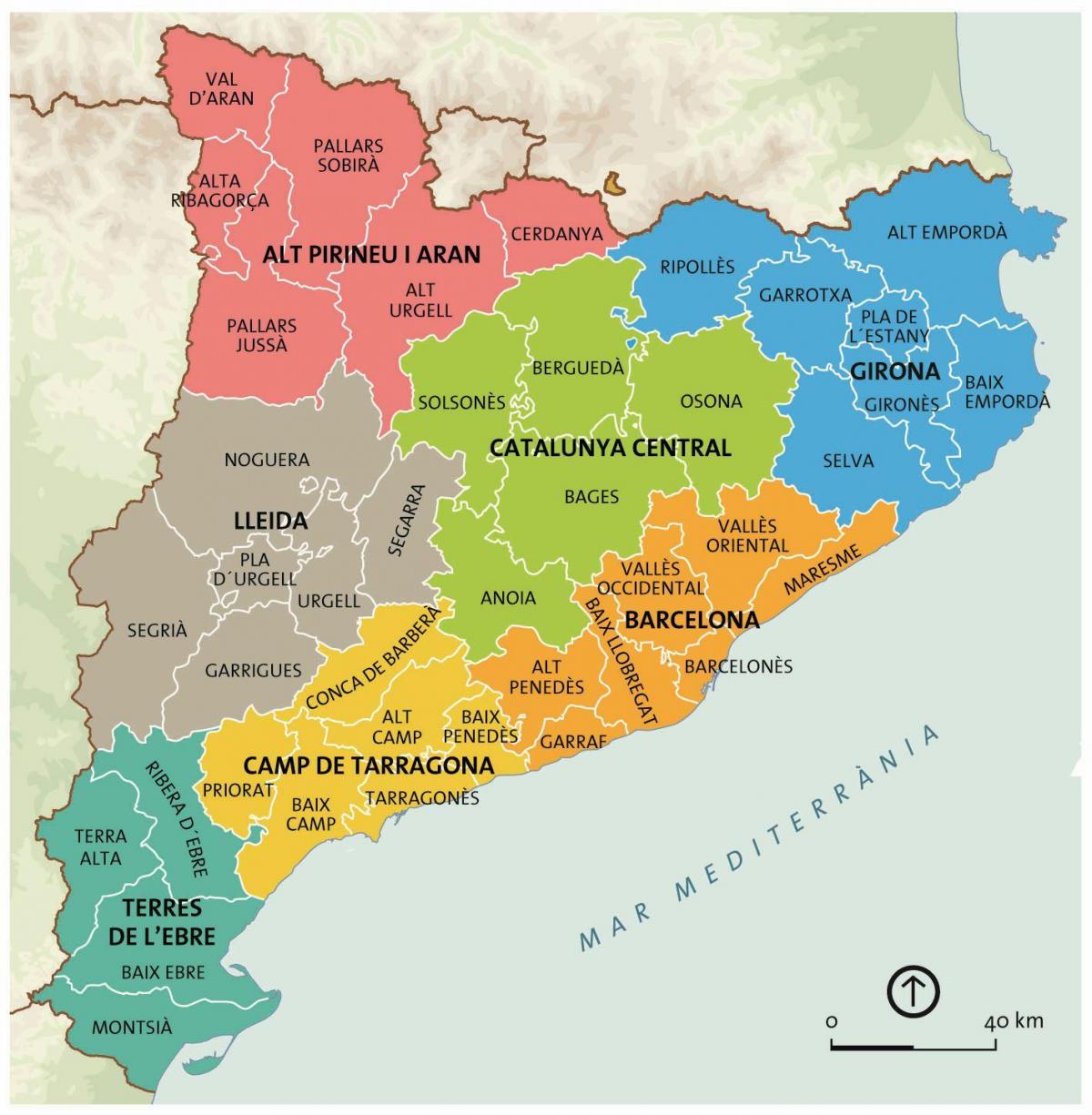 map of catalunya barcelona