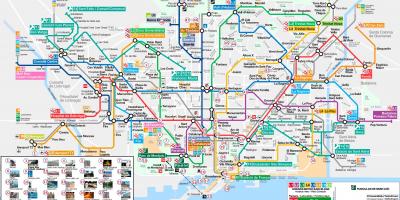 Barcelona metro map tourist attractions