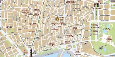 Map of barcelona old town