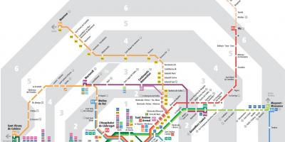 Barcelona transport map