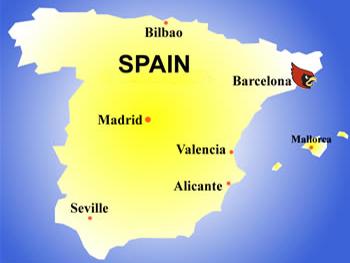 Barcelona Country Map 