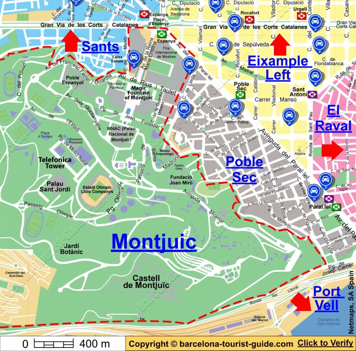 Barcelona Car Parking Map Barcelona Parking Zones Map Catalonia Spain   Barcelona Car Parking Map 