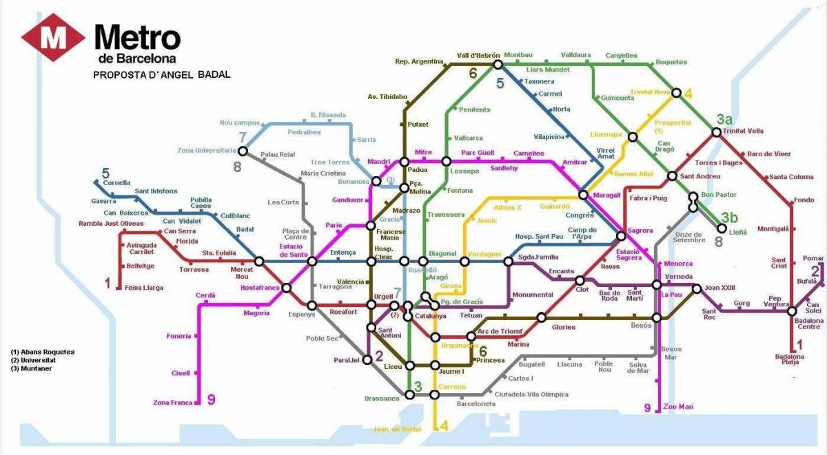 Barcelona Metro System Map - Map Of Barcelona Metro System (Catalonia ...