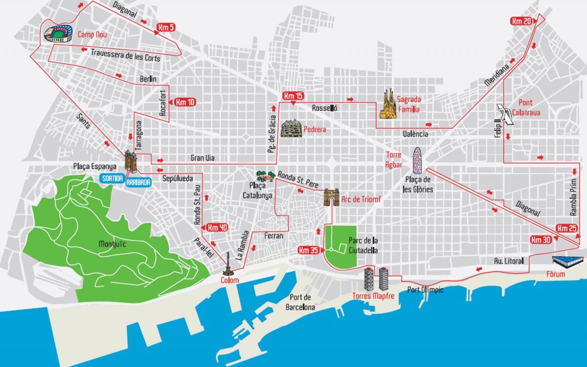 camp nou barcelona map