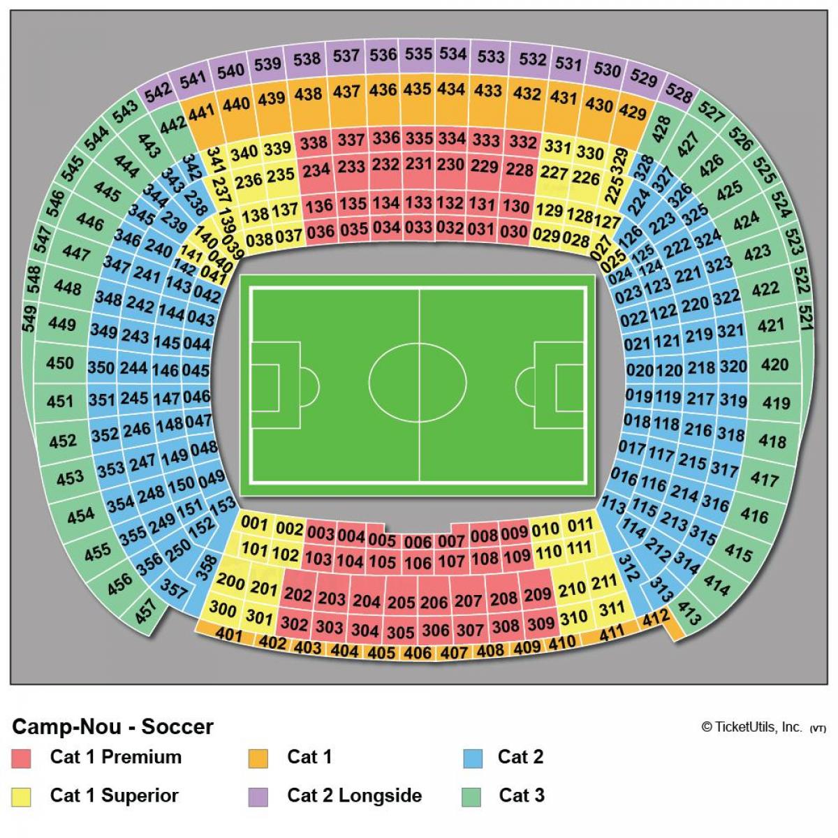 camp nou stadium seat map