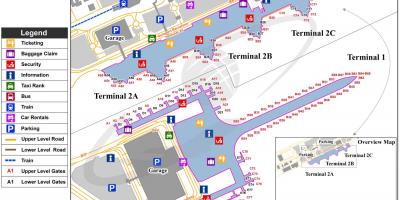 Barcelona airport map terminal 1 and 2