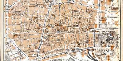 Old map barcelona