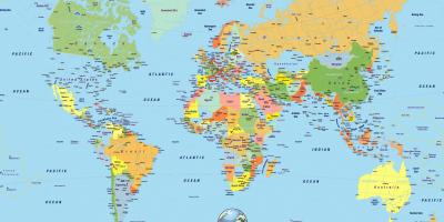Barcelona spain on world map